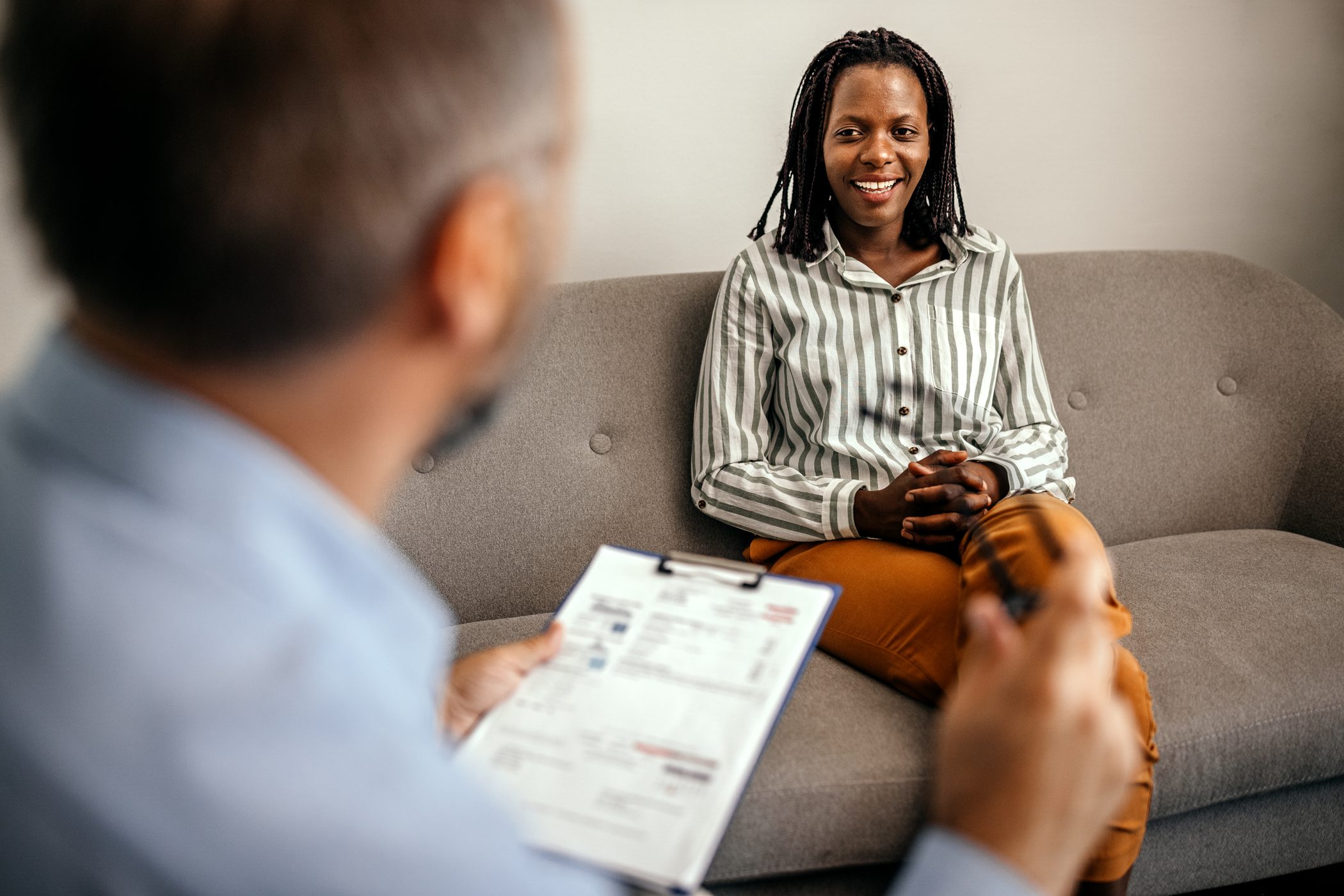 woman in outpatient program