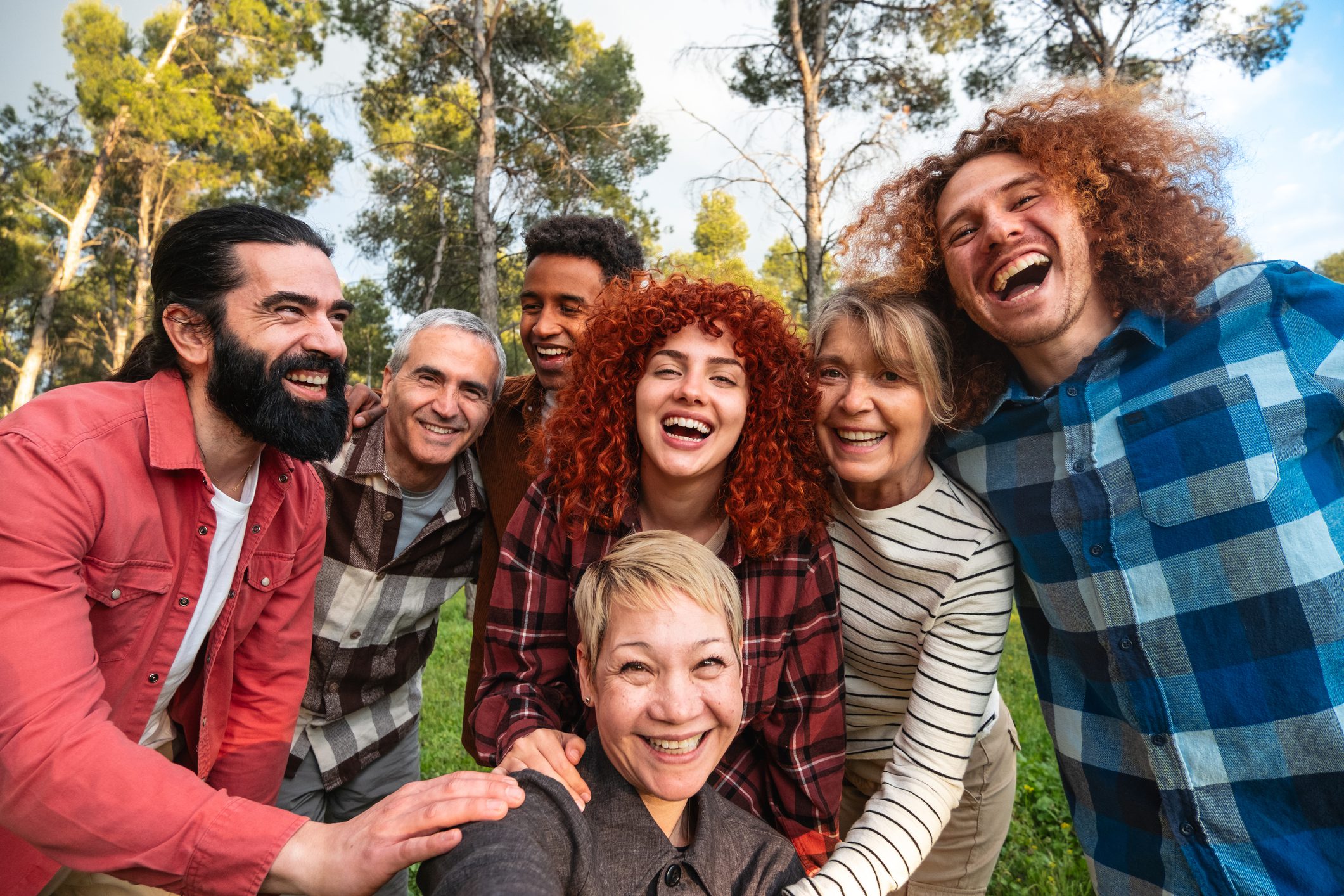 happy woman on beach